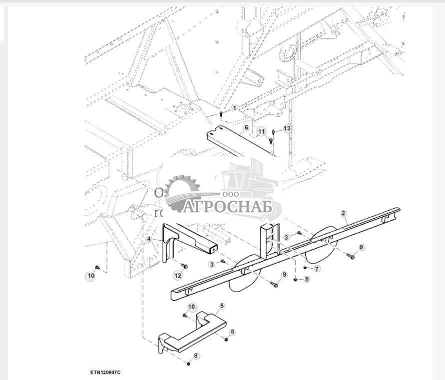Опора топливного бака 